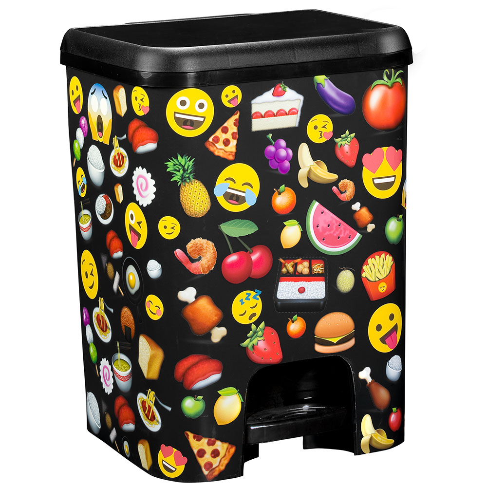 Cubo de Basura (Emoticones) con Pedal
