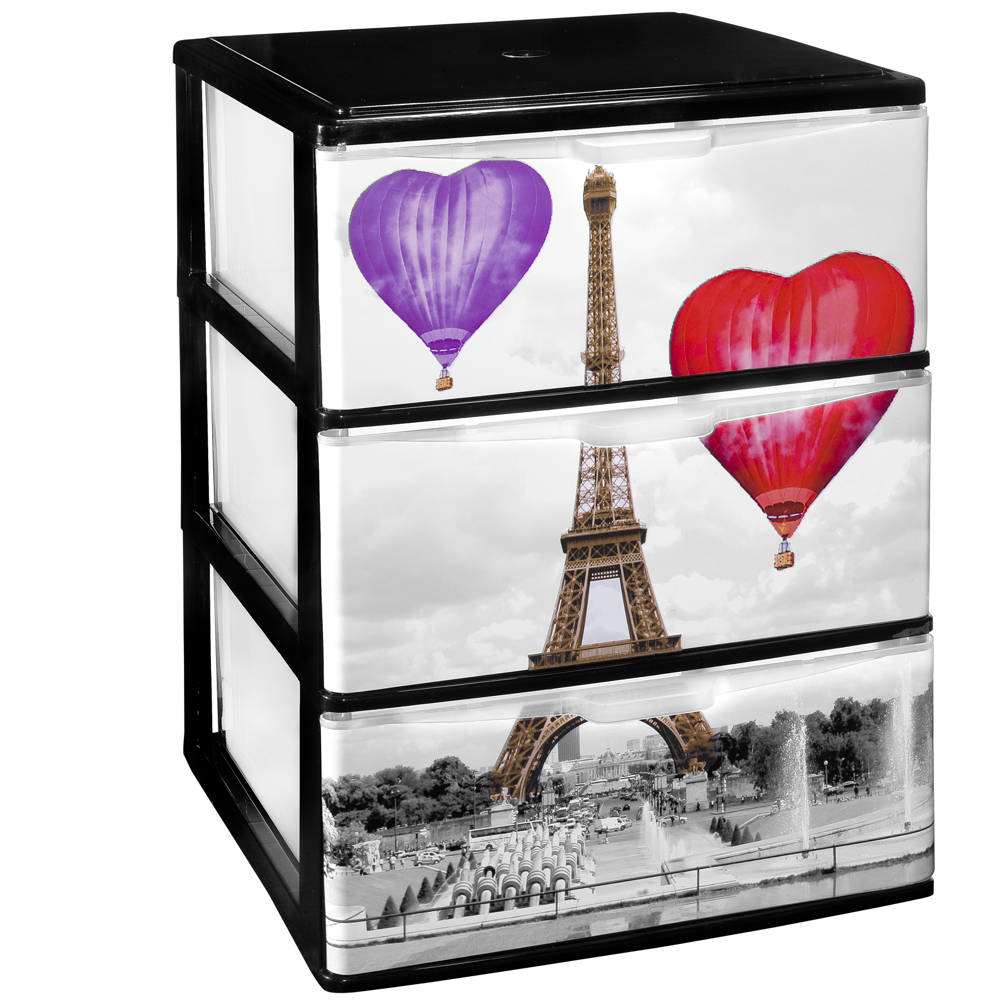 Cajonera de Plástico Apilable para Almacenaje – París
