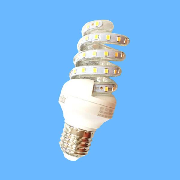 Bombilla LED Tipo Espiral | Bombillas de Eficiencia Energética Pack de 6 y 12 unidades |