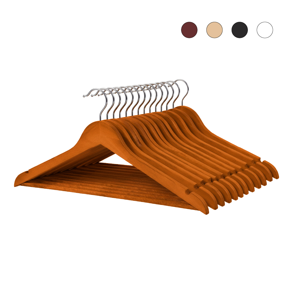 Percha de madera antideslizante