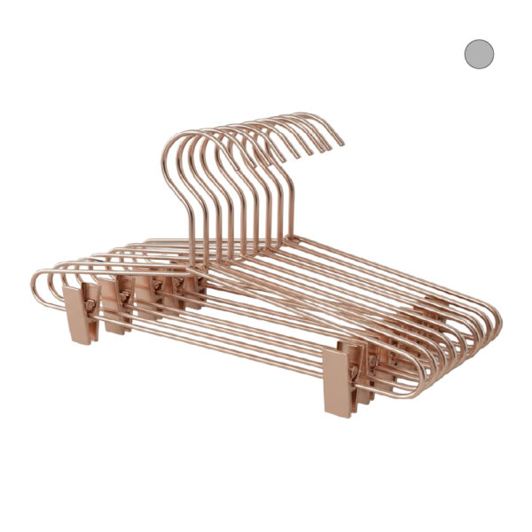 Percha de aluminio con pinzas